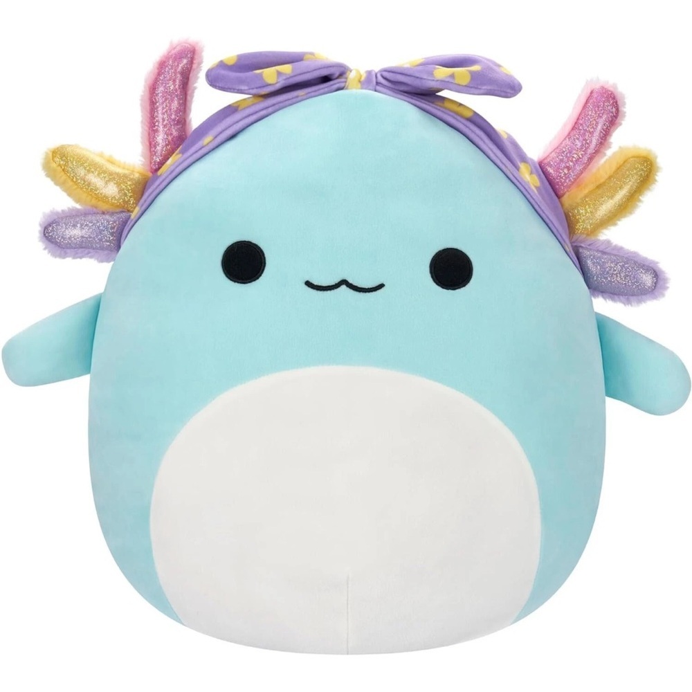 🆕 SQUISHMALLOWS Easter Irina the Axolotl 8-Inch Plush [Purple Bow] NWT